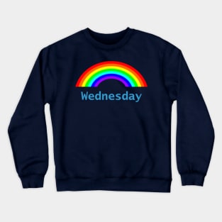 Wednesday Rainbow Crewneck Sweatshirt